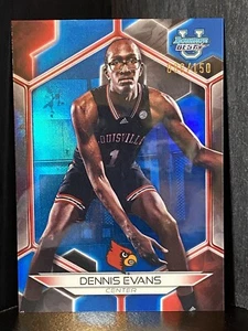 2023-24 Bowman Best University #60 Dennis Evans rifrattore blu #086/150 - Foto 1 di 2