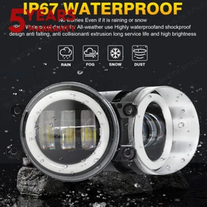 Par de luces antiniebla LED brillantes para parachoques derecha e izquierda para Toyota Tundra 2014-2021 - Imagen 1 de 11