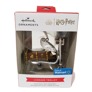 Hallmark 2022 Luggage Trolley Harry Potter Ornament Walmart Red Box - Picture 1 of 2