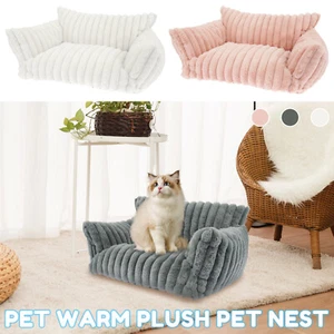 Cat Couch Bed Comfortable Polyester Cat Sofa Detachable Pet Couch Bed for bekLV - Picture 1 of 27