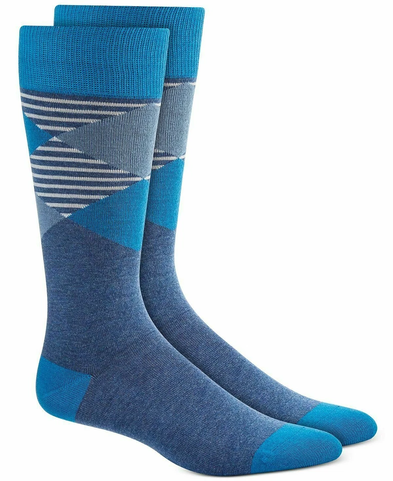 Alfani Men's Alfatech Argyle Striped Socks Size 7-12 (2 Pairs) (Same Day Ship) - Image 1 of 1