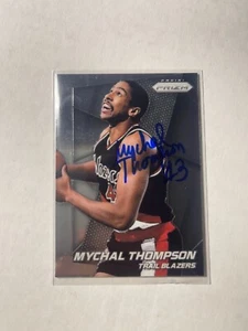 Tarjeta firmada por Mychal Thompson de los Portland Trailblazers - Imagen 1 de 1