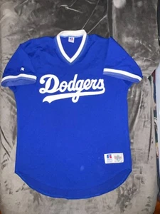 LOS ANGELES DODGERS AUTHENTIC Russell Athletic Batting Practice Jersey 48 Piazza - Picture 1 of 5