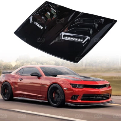 For Camaro Mustang Challenger Sliverado Universal ABS Hood Scoop 18.9"×14.17" - Image 1 of 4