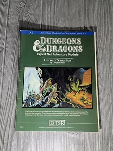 D&D Module X3 - Curse Of Xanathon  - Complete - Dungeons & Dragons TSR 9056 - Picture 1 of 6