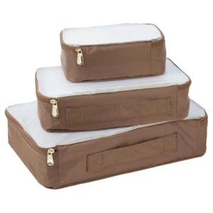 Samantha Brown Packwürfel TAUPE 3er Set Neu mit Etikett - Bild 1 von 3