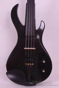 4 string black Electric Violin 4/4 brid Hand-made Sweet Tone Free Case+Bow #EV2 - Picture 1 of 6