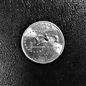 D BU 2002 Indiana State Quarter sin circular de rollo bancario - Imagen 1 de 2