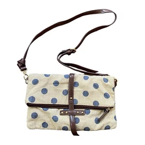 Bolso Bandolera Moda Lona Lunares Cremallera Magnética - Imagen 1 de 10