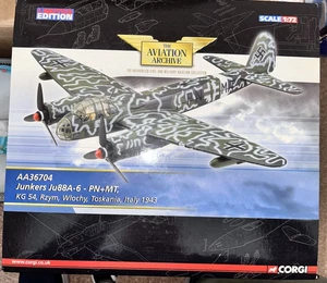 Corgi Aviation 1:72 Diecast Junkers Ju88A-6,  KH-54, Italy, 1943 AA36704 - Picture 1 of 7