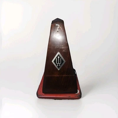 Metrónomo pirámide vintage Wittner Maelzel cuerda madera Alemania - probado funcionando Foto 1 de 4