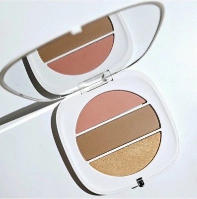 Marc Jacobs O!Mega X Three Blush Bronze-Highlight Palette 200 Tan-Tastic Glo! - Image 1 of 4