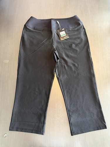 PUMA PWRSHAPE Capris NERO NOIR donna nuovo con etichetta vendita al dettaglio $75