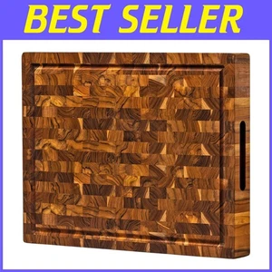 XL Butcher Block Chopping Board 20x14" Thick 1.5" - Picture 1 of 9