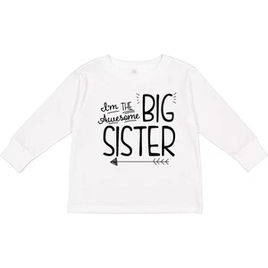 Inktastic I'm The Awesome Big Sister Toddler Long Sleeve T-Shirt Children Sis - Picture 1 of 7