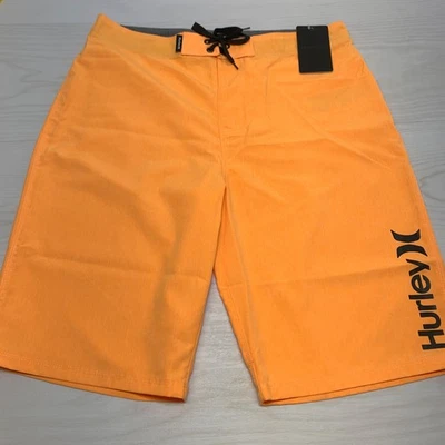 Hurley Boy's Orange Board Shorts Swim Bottoms Surfing Polyester Size 16 / 28"W - Image 1 of 4