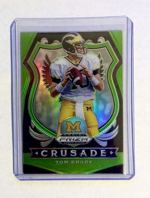 Tom Brady 2020 Prizm Draft Picks Crusade Green /125  - Image 1 of 2