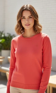 Suéter Ligero Banana Republic Manga Larga 100% Lana Merino Naranja Talla M - Imagen 1 de 6