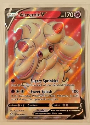 Alcremie V 064/072 Ultra Rare Shining Fates Pokémon Card NM - Image 1 of 2