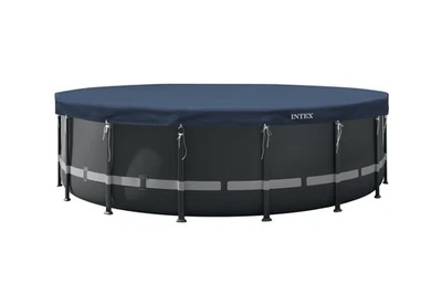 Intex 18FT X 8IN Round AllSeason Deluxe Winter Pool Cover for Above Ground Pools - Image 1 of 4