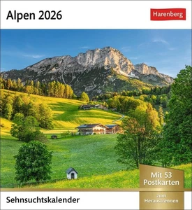 Alpen Sehnsuchtskalender 2026 - Wochenkalender mit 53 Postkarten | Harenberg - Bild 1 von 16