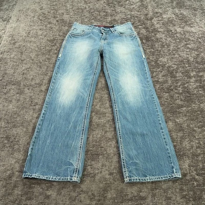 Rock & Roll Cowboy Jeans Men 30x30 Blue Double Barrel Relaxed Straight Tag:32x32 - Image 1 of 4