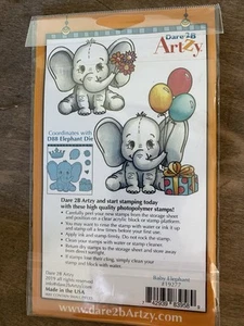 NEU - Dare 2B Artzy ~ BABY ELEFANT ~ Clear Stamps #19277 - Bild 1 von 2