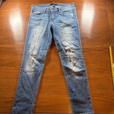 Flying Monkey Distressed Medium Wash Skinny Jeans Women's Size 29 - Image 1 of 4