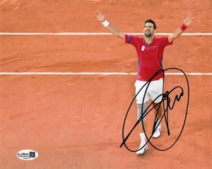 Novak Djokovic signed 8x10 Foto Autogramm JSA COA Tennis Serbien - Bild 1 von 1