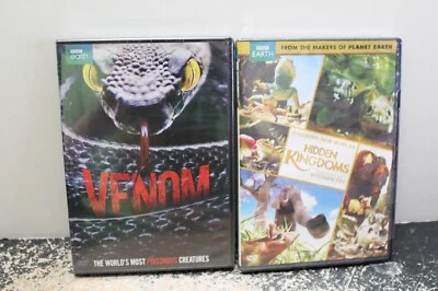 2 BBC Earth DVDs--Hidden Kingdoms & Venom NEW - Image 1 of 4