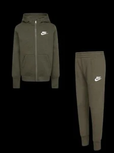 NIKE NSW CLUB FLC FZL SUIT - GREEN - FD3114-325 - Picture 1 of 1