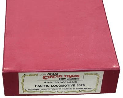 NIB WALTHERS HO GREAT CIRCUS TRAIN PACIFIC 4-6-2 BY SUNSET MODELS-FREE SHIP - Image 1 of 4