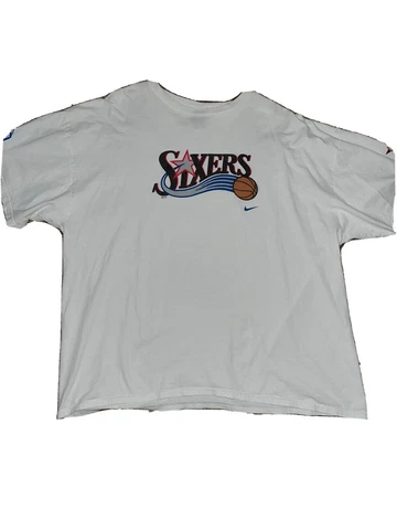 Vintage Nike Philadelphia 76ers Sixers Iverson Era 90s 2000s Shirt Cover