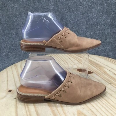 Sandalias Maurices Mujer 7 M Tachonadas Mula Pisas 163775 Beige Imitación Cuero Sin Cordones Foto 1 de 4