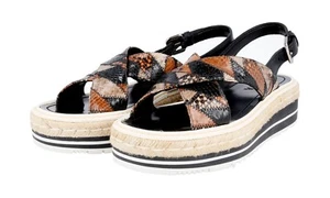 LUXUS PRADA SANDALEN SCHUHE 1XZ455 PYTHONLEDER BRAUN NEU NEW 38,5 39 - Bild 1 von 11