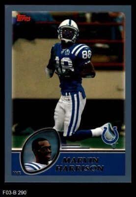 2003 Topps #290 Marvin Harrison Colts HOF Syracuse 8 - NM/MT - Image 1 of 2