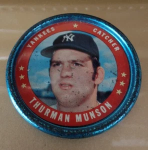 1971 Topps Coins #118 Thurman Munson MP New York Yankees Catcher - Picture 1 of 2