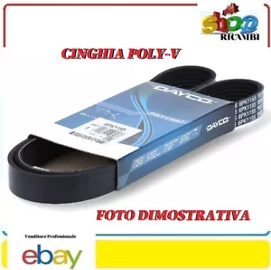 DAYCO 6PK1323S Cinghia Poly-V ALFA ROMEO-FIAT-OPEL - Foto 1 di 7