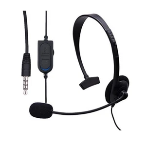 Single Side 3.5mm Gaming Headset with Microphone for PC Laptop Sony PS4 Xbox One - Picture 1 of 4