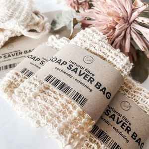 Natural Fibre Soap Saver Bag, Sisal Soap Pouch, Exfoliating Soap Bag, Zero Waste - Picture 1 of 4