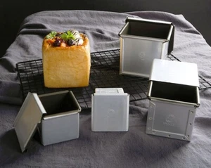 Caja para hornear tostadas lisa cuadrada antiadherente con tapa - Imagen 1 de 11