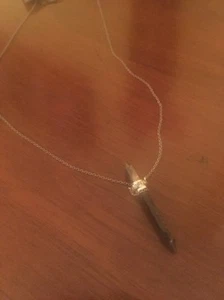 Chan Luu NWT STERLING SILVER 17” Pyrite Mix  Diamond  Pendant - Picture 1 of 4