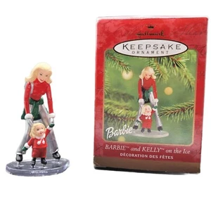 Vtg Hallmark Keepsake Ornament Barbie & Kelly On The Ice 2001 Katrina Bricker - Picture 1 of 6