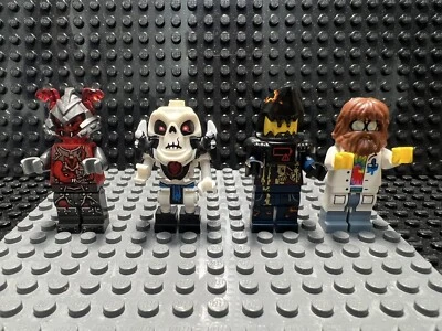 Lote de minifiguras lego ninjago. Steve The Scientist Slackjaw Wyplash Shark Army.  Foto 1 de 4