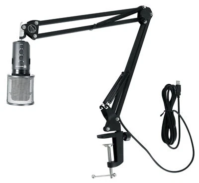 Rockville ROCK-STREAM PRO USB Microphone Recording Mic+Audio Technica Boom Arm - Image 1 of 4