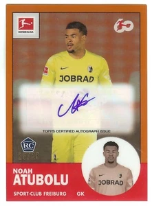 2023-24 Topps Chrome Bundesliga NOAH ATUBOLU RC Auto 25/25 60th Anniversary SP - Picture 1 of 2