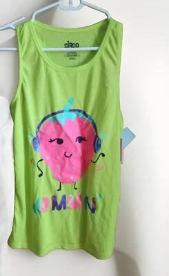 Circo Neon Yellow Tank Top Sleepwear Size XL Girls NWT - Image 1 of 3