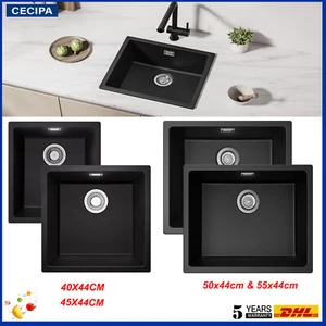 Lavello cucina lavello in granito lavello da incasso sifone lavello con gocciolatoio - Foto 1 di 57