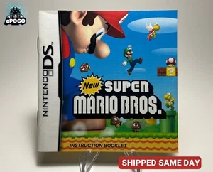 Nuevo folleto de instrucciones manual auténtico de Super Mario Bros (Nintendo DS, 3DS DSi) - Imagen 1 de 2