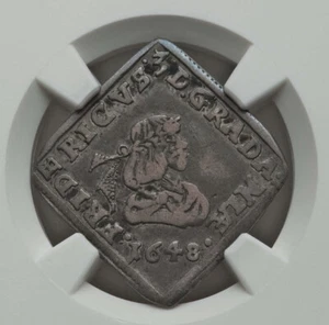 1648 Denmark 1/12 Speciedaler NGC F12 RARE - Picture 1 of 5